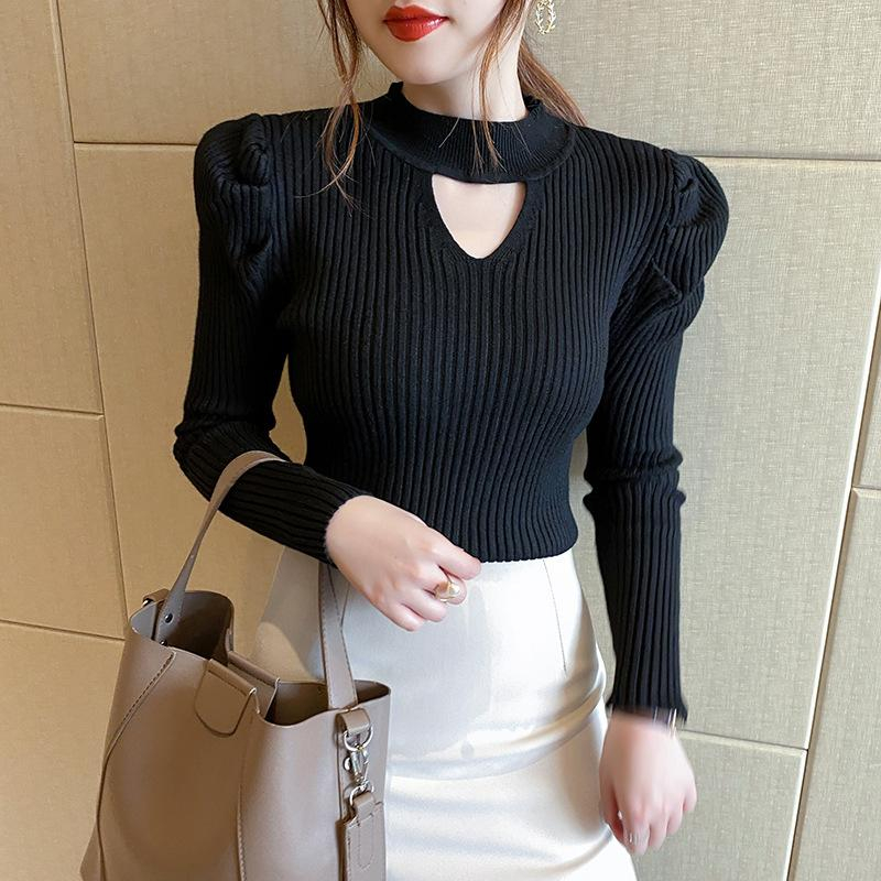 【 Bra Mall 】BJ-011 Atasan Wanita Korean Style Lengan Panjang Turtleneck Rajut Import Premium | Baju Import Rajut Turtleneck Lengan Panjang