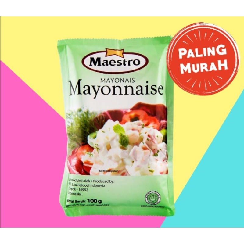 Mayones Maestro / Mayonais Maestro Kemasan 100 gr TERMURAH SE SHOPEE