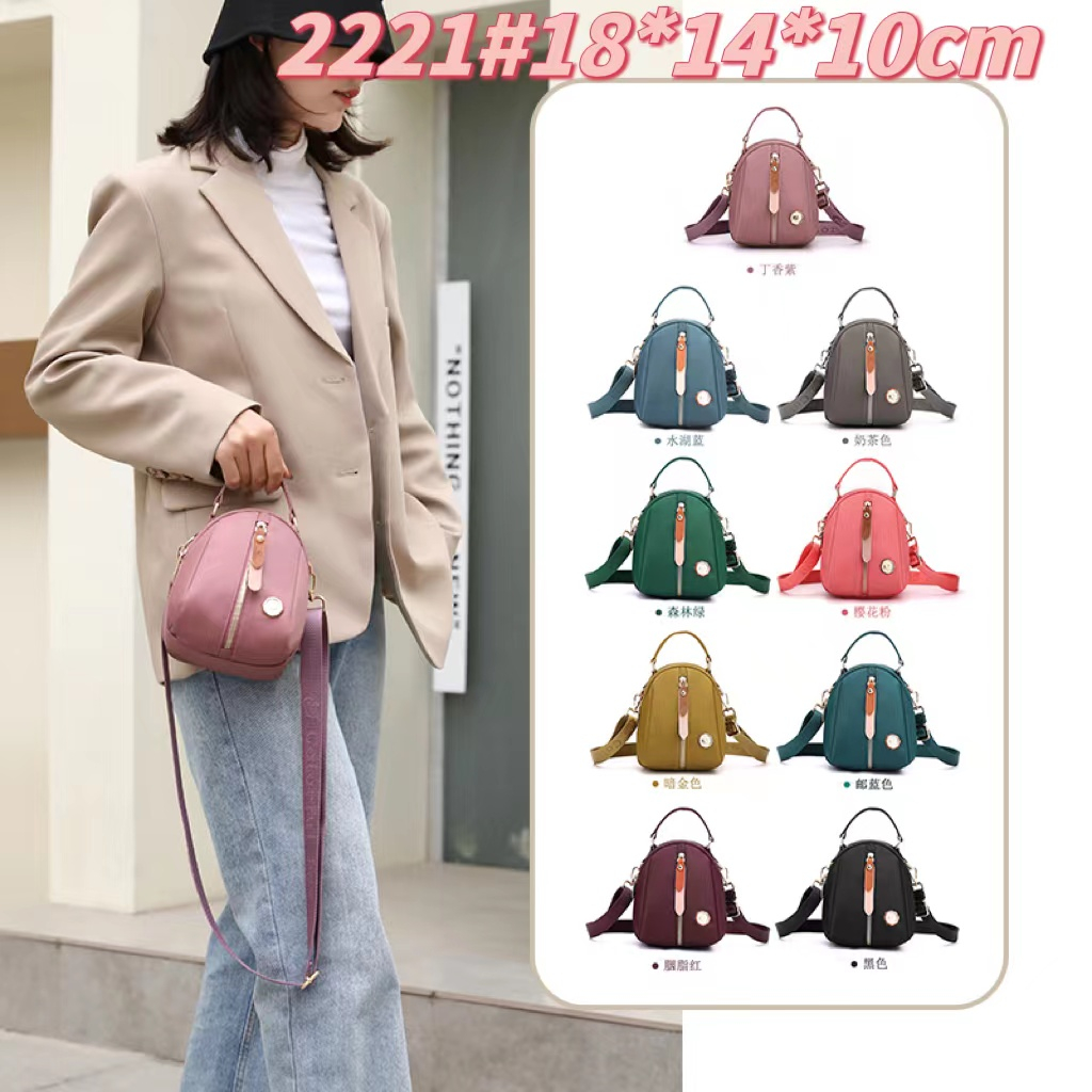(PINK_IMP)  Colorfull New Import Tas fashion Wanita. 18*14 Detail Full brand emboss 3 ruang