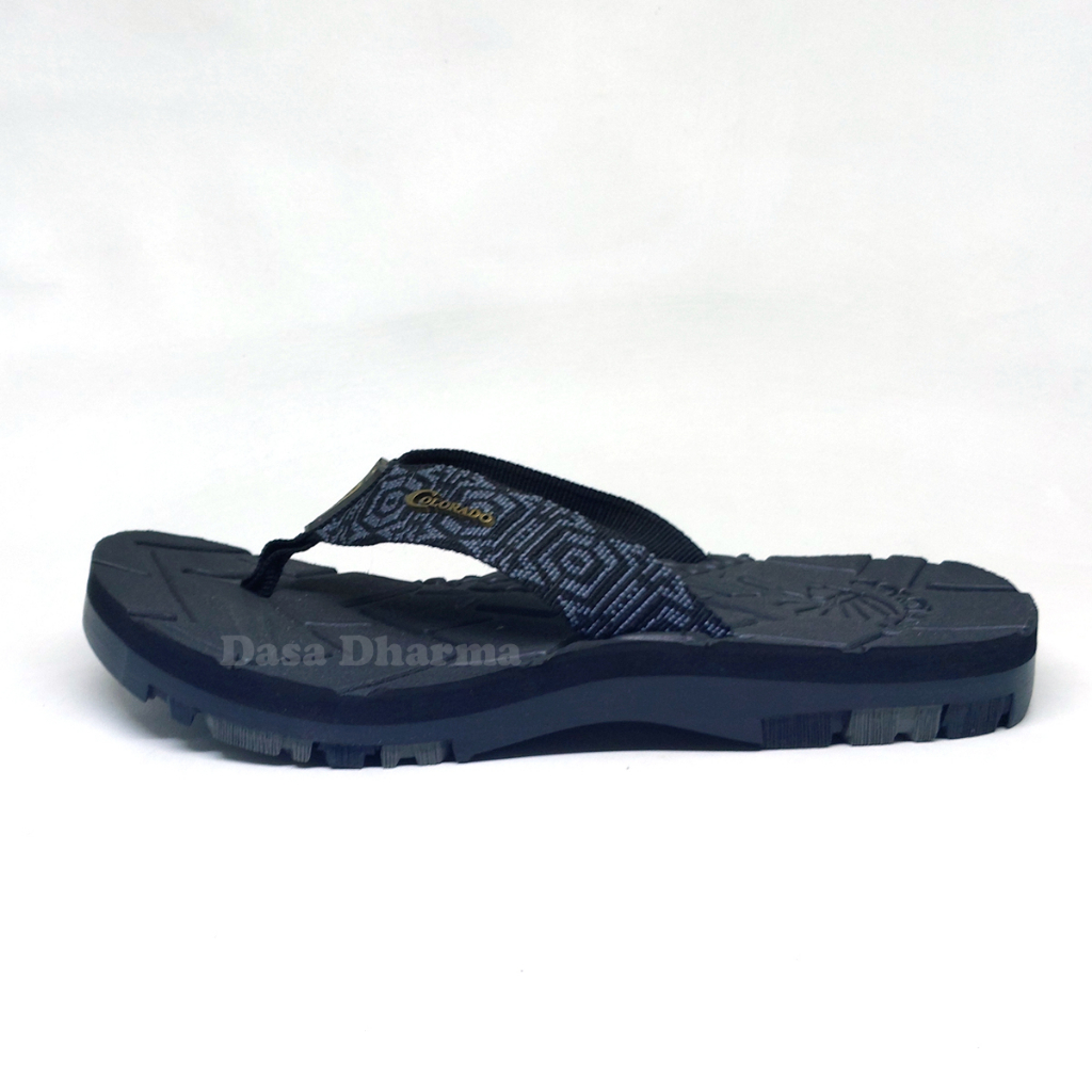 Sandal Barnet Pria Jepit Gunung Colorado Star 22 Hitam Size 39 - 43