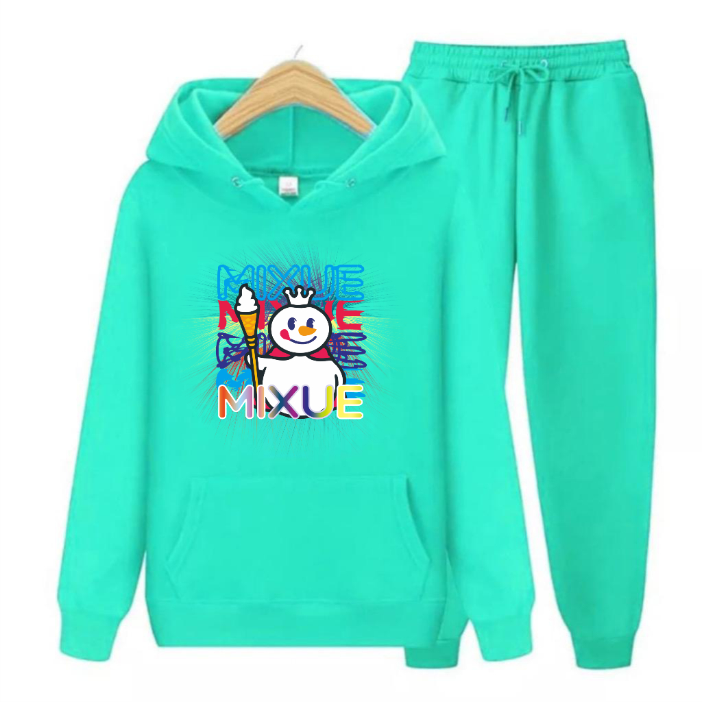 Setelan Sweater Hoodie Anak Mixue Team S,M,XL