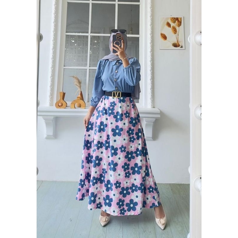 TERBARUU GAMIS VOXY BUNGA FREEBELET