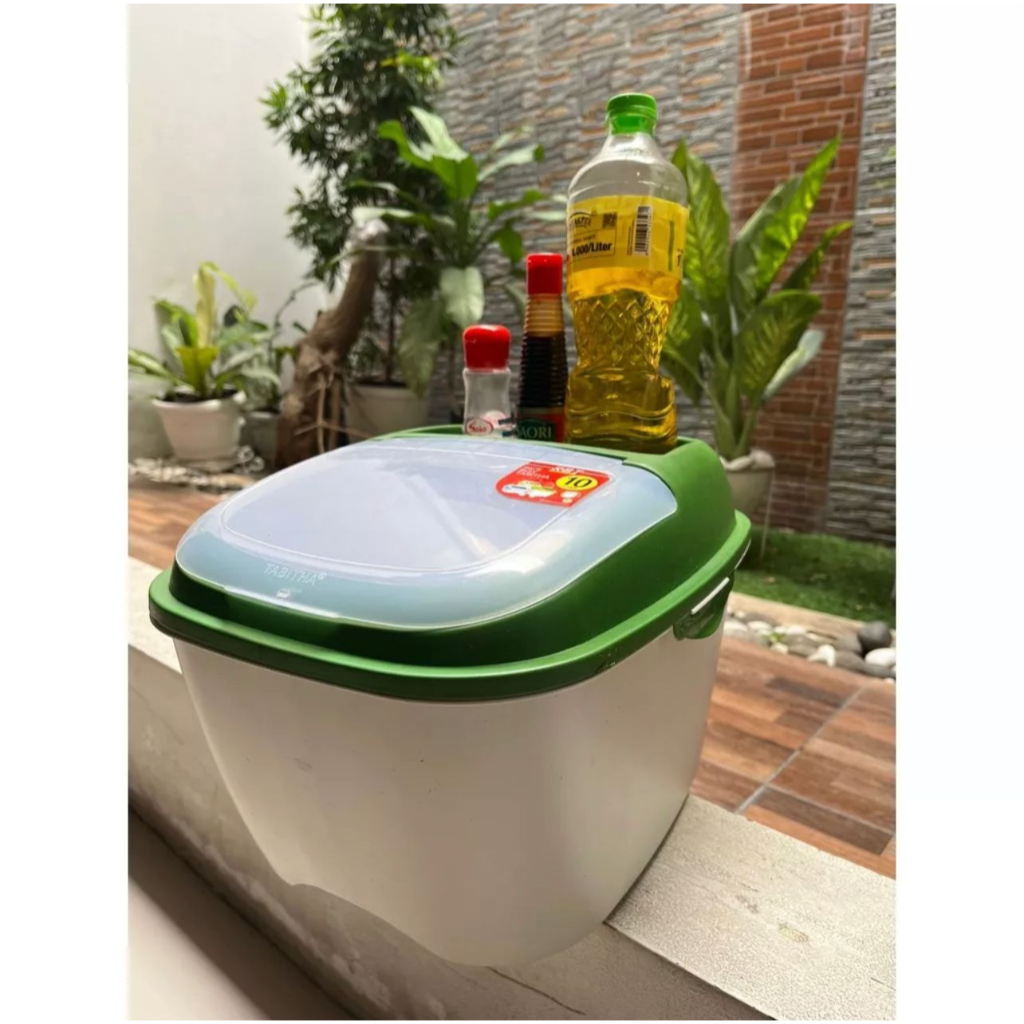 RICE BOX TABITHA 10 LITER TEMPAT PENYIMPANAN BERAS SERBAGUNA FBL