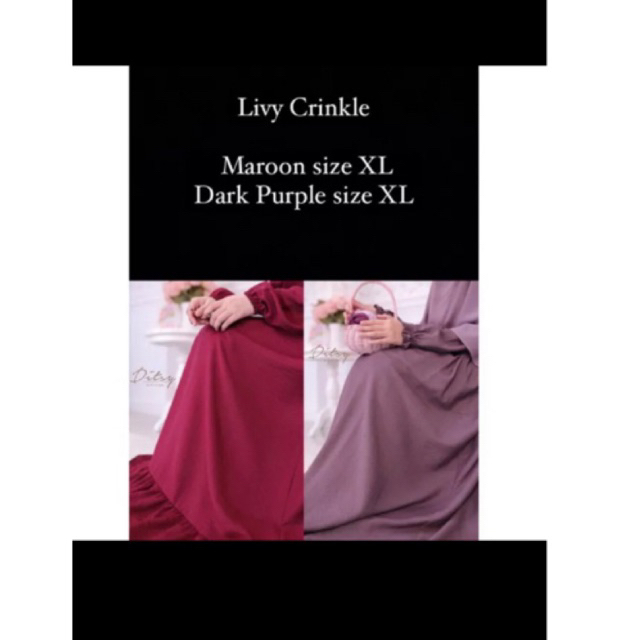 livy crinkle ditsy dark purple size XL