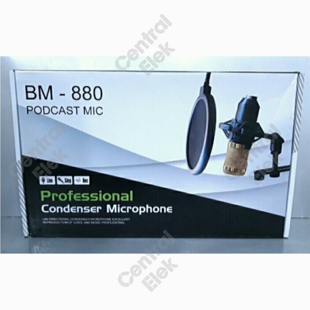 mic podcast bm880 bm-880 bm 880 paket komplit youtuber vlogger tiktok