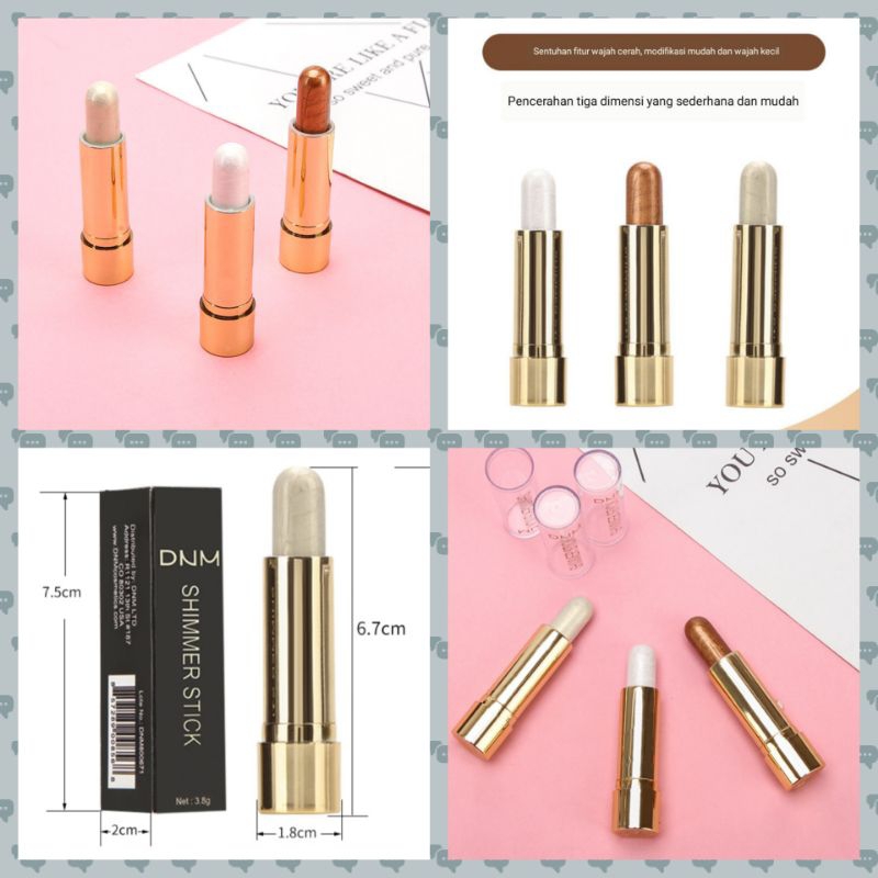 DNM Original Shimmer Stick Contour Highlighter Dressing Make Up