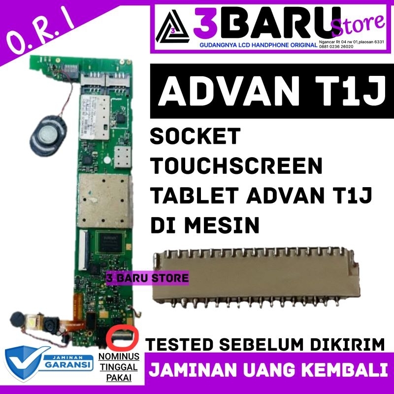 SOCKET/ KONEKTOR TS ( TOUCHSCREEN ) TAB ADVAN T1J DIESIN soket ts tablet Advan
