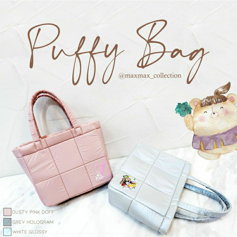 NEW PUFFY BAG TAS TENG TENG FREE CUSTOM DESIGN TAS HOLOGRAM