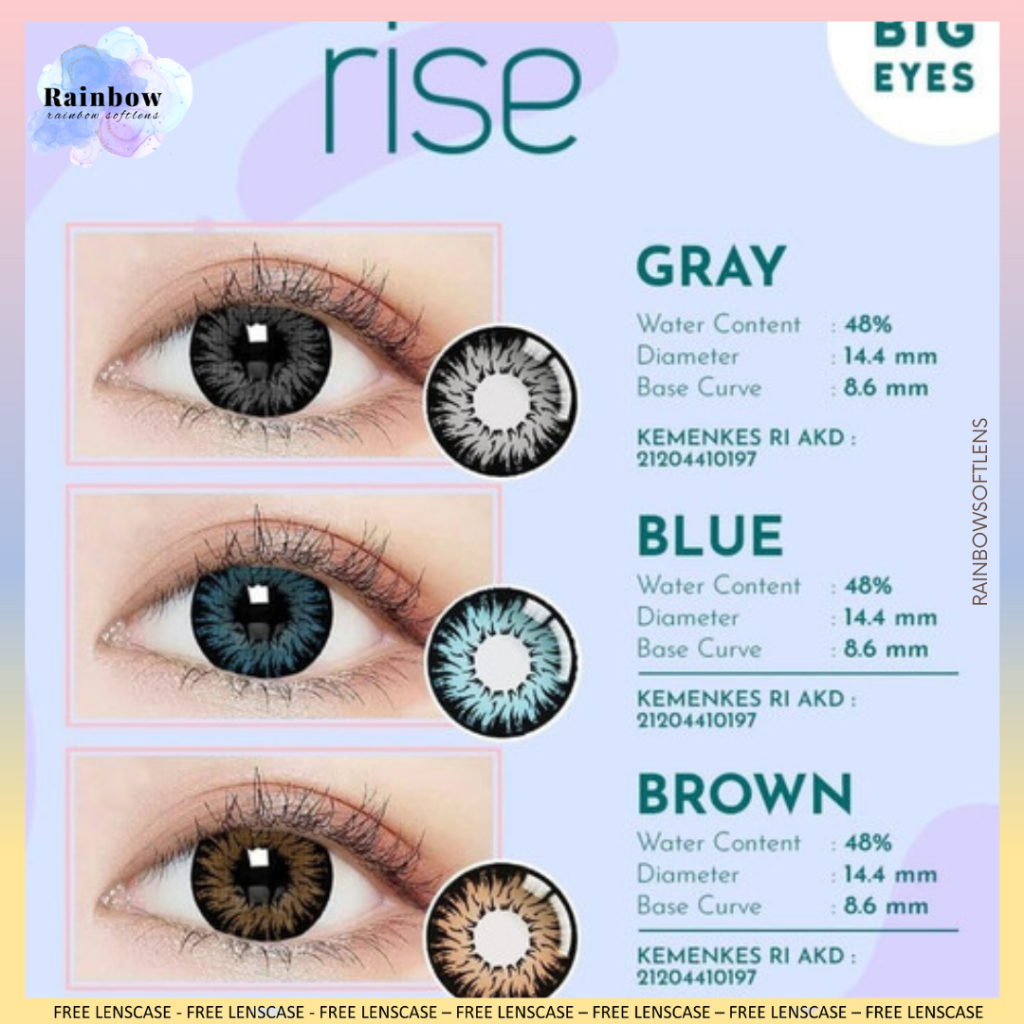 SOFTLENS LIVING COLOR RISE NORMALBy IRISLAB DIAMETER 14.4MM / Softlen Soflen Soflens