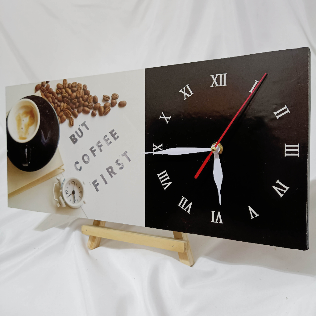Jam Dinding Quotes Motivasi Hiasan Dinding Kafe Coffee Kopi