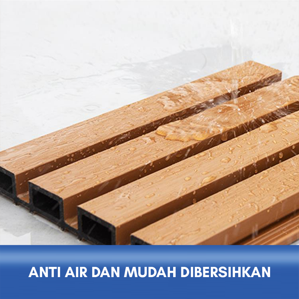 WPC WOOD PANEL WALLPANEL WPC PVC KAYU DINDING 16 x 290 CM KETEBALAN 18MM