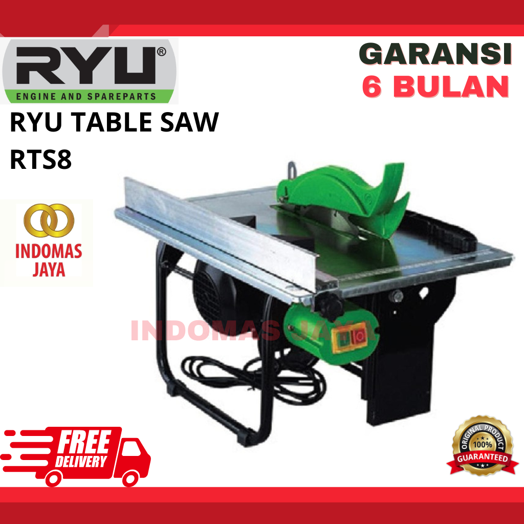 RYU RTS8 Table Saw 8" Meja Gergaji Kayu RTS 8 Table Saw RYU