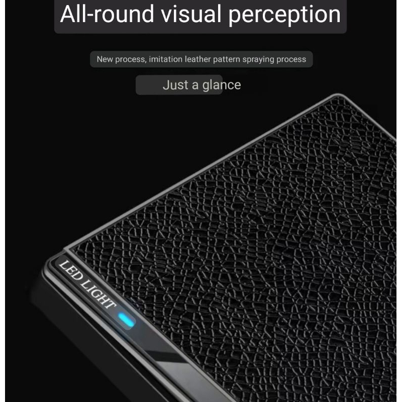 saklar lampu hitam motif kulit indicator led 86  1 way