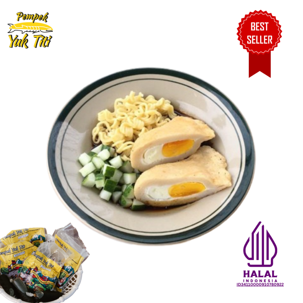 

Pempek Kapal Selam Frozen Isi 1 Pcs / Pempek Frozen / Pempek Yuk Titi