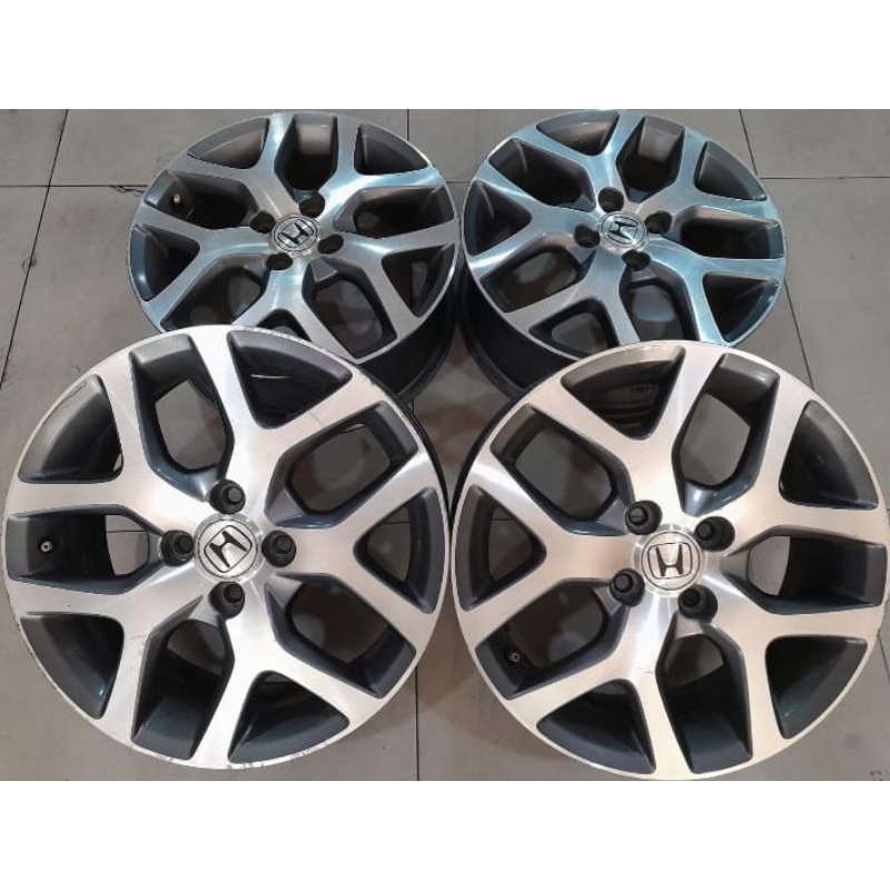 Velg Mobil Second OEM Honda City Ring 16x6 H4x100 et53 grey polis Buat Brio Freed Mobilio Agya sigra