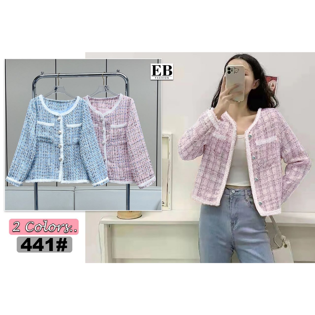 BLAZER TWEED FULL FURING NEW