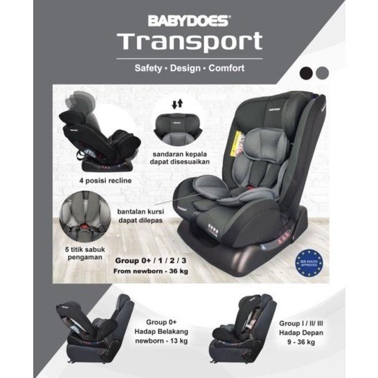 Carseat Babydoes CH 8705 CH8705 Transport / Kursi Mobil Anak