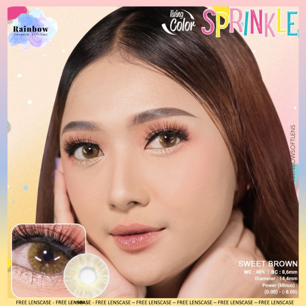 [COD] SOFTLENS LC SPRINKLE DIA 14.4MM MINUS (-3.25 SD -6.00) LIVING COLOR