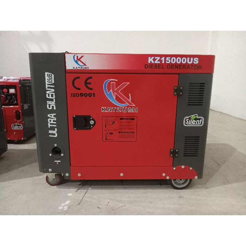 Genset Silent Diesel 12 KVA KZ15000US 1 Phase Japan Tech