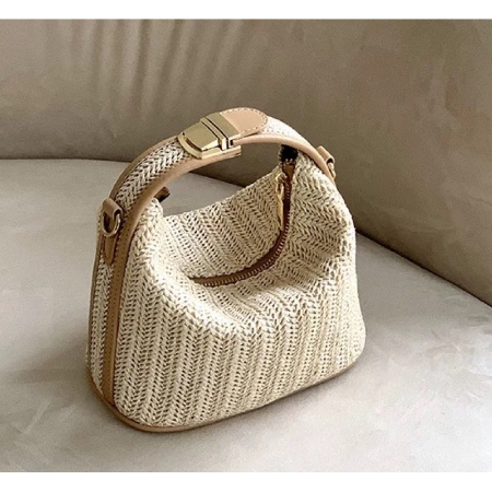 Tas Selempang Wanita Tas Jinjing Cewek Straw Bag JS 8020 import