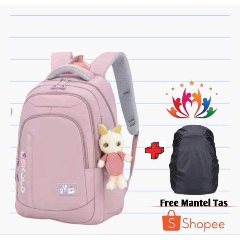 ST99 - Tas Ransel Wanita Terbaru - Tas Ransel Backpack Ter Viral - Tas Ransel Anak Sekolah - Tas Ransel Multifungsi - Tas Ransel Kapasitas Besar -  Tas Ransel Karakter - Tas Ransel Weibo