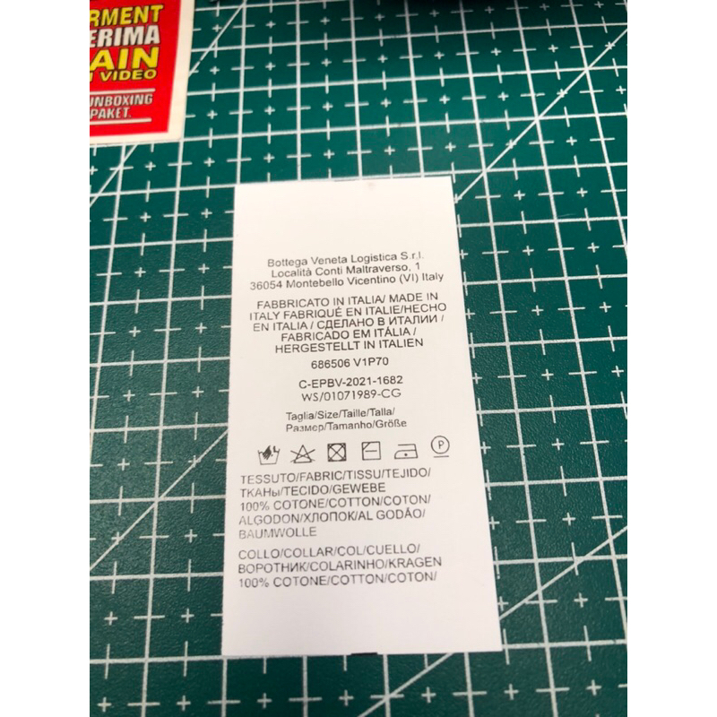

BOTTEGA VENETA TAG WASH SUPER PREMIUM CO 1X DI KIRIM 600PCS
