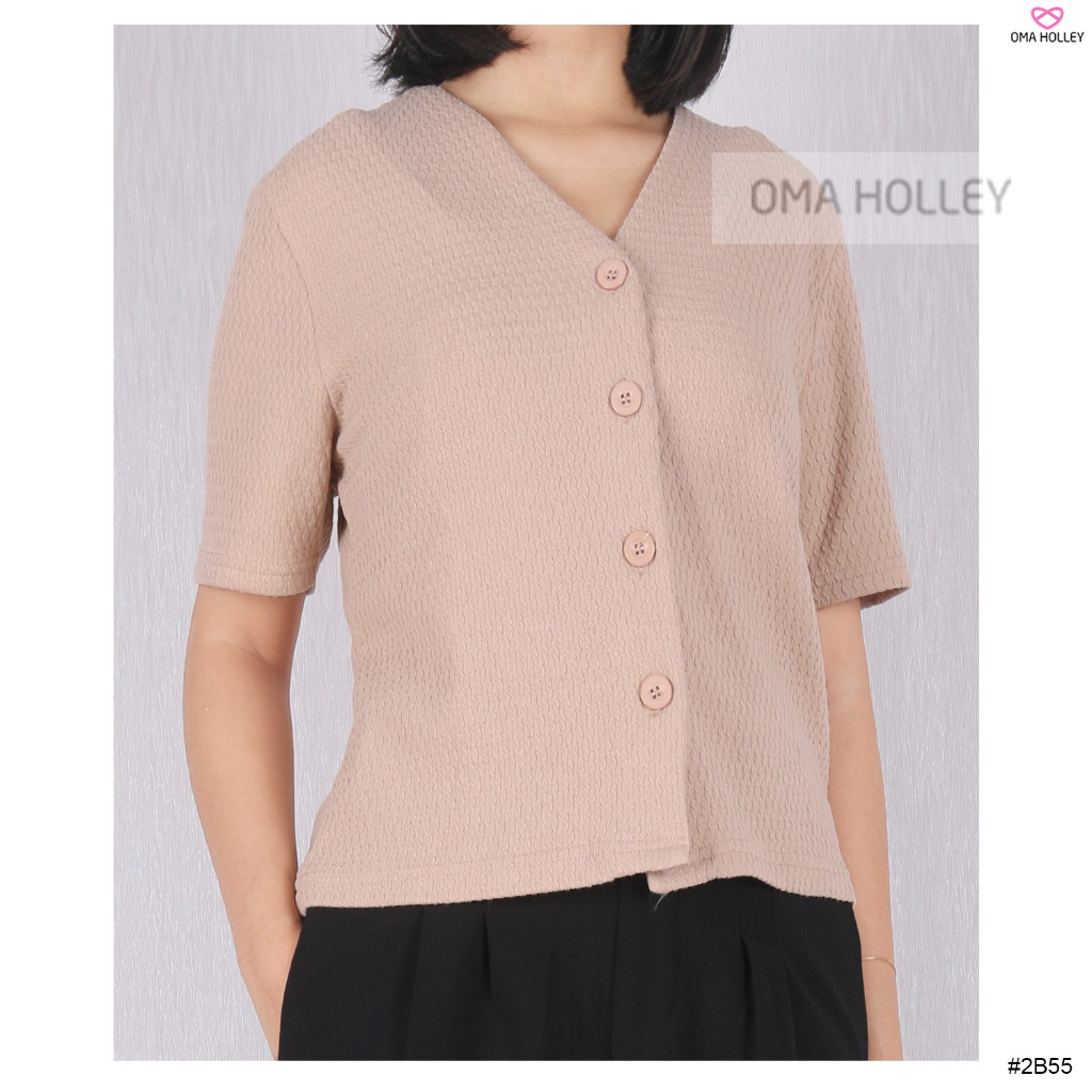 (COD) OH Fashion Kylee Blouse Shirt Wanita #2B55