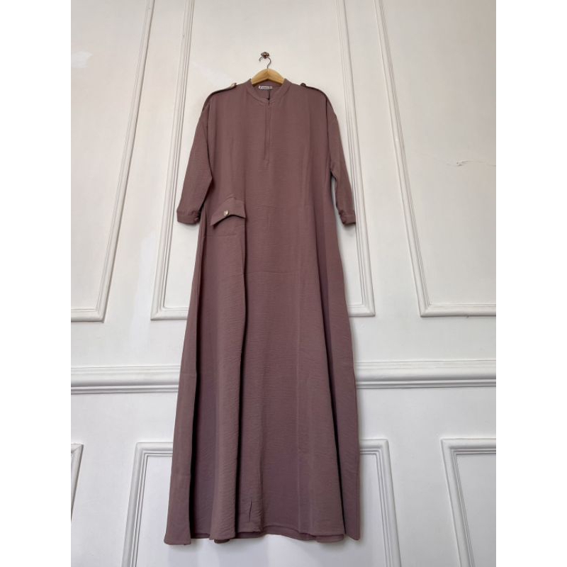 HIJAB KAYUNIE Dress Gamis Abaya Syari Bahan Crinkle Best Seller