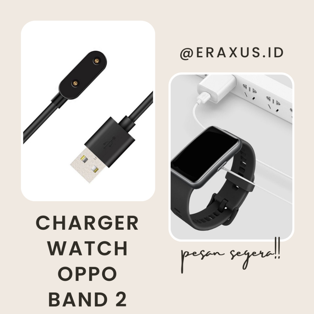 Eraxus Charger Oppo Band 2 / Kabel Charger Magnetic untuk Smartband Oppo Band 2 / Cable Charger OPPO