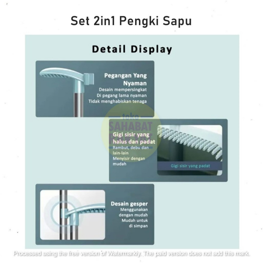 RML931X Set 2in1 Dustpan Pengki Sapu Besar