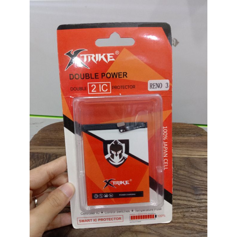 BATRE XTRIKE OPPO RENO 3 / BLP765 DOUBLE POWER