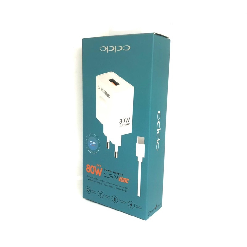 CHARGER OPPO RENO 8 5G A77S MICRO TYPE C CHARGING CASAN 80W TC SUPER VOOC 100% ORIGINAL