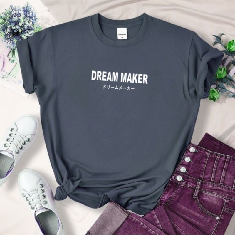 Kaos wanita atasan wanita distro lengan pendek kaos oblong cewek baju perempuan dream