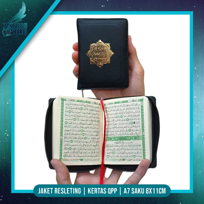 Alquran Saku Mushaf Tajwid Warna Resleting Diponegoro Tsumun A7 Saku