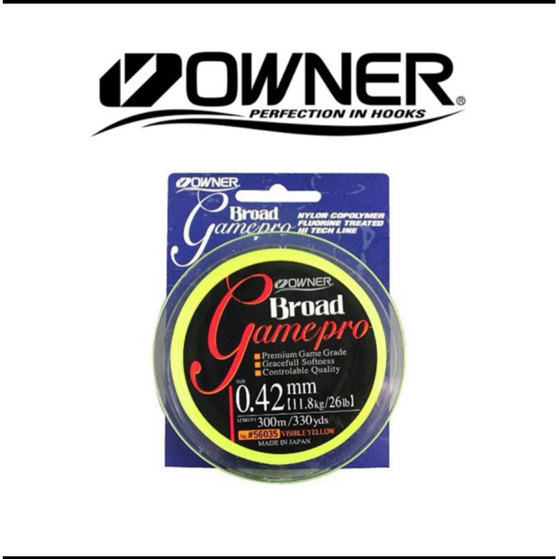 SENAR OWNER BROAD GAME PRO INVISIBLE YELLOW 300 METER