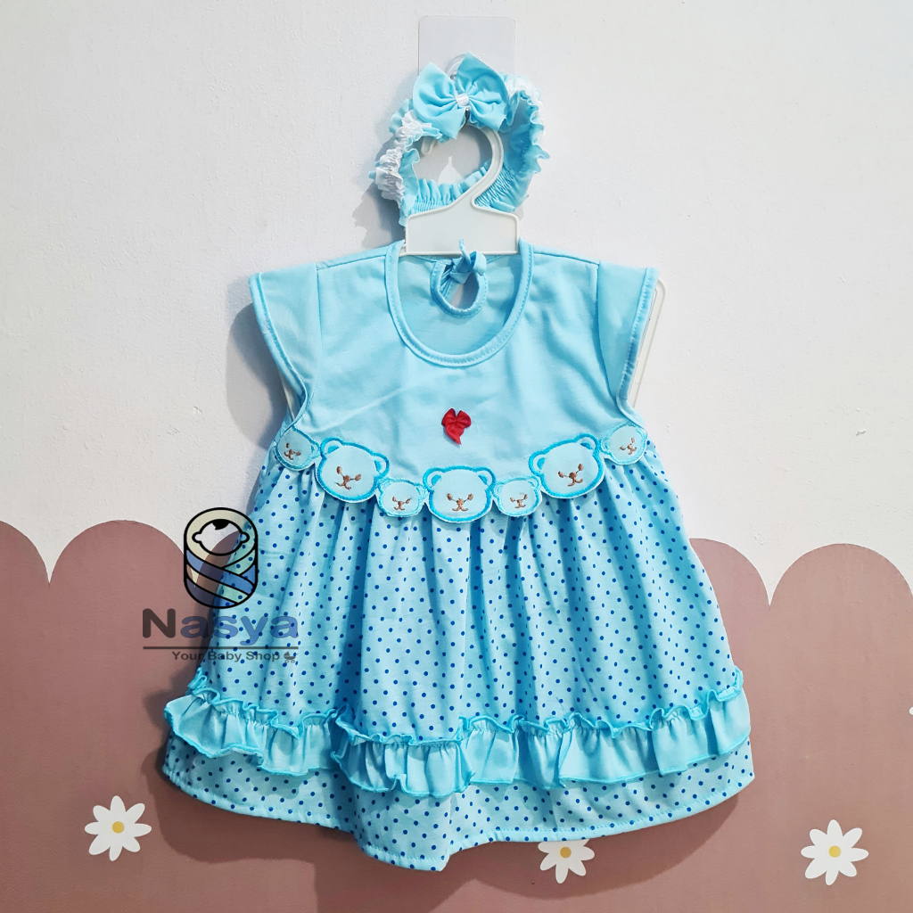 [P-031] Dress Bayi (0-6 bulan) / Setelan Bayi Perempuan