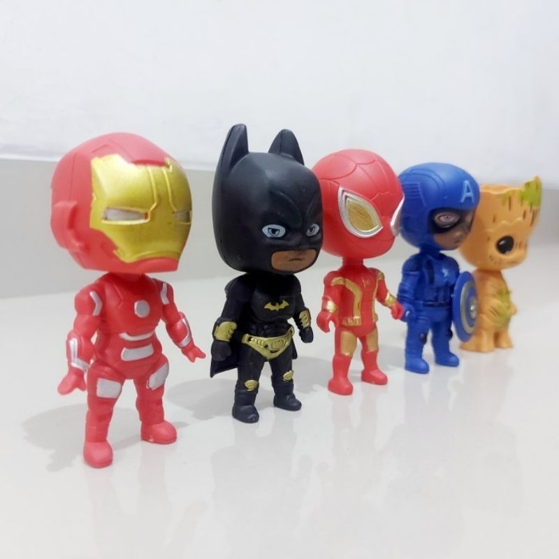 Mainan Action Figure Avengers Isi 5 Pcs - Set Figur Superhero Anak Laki Cowok