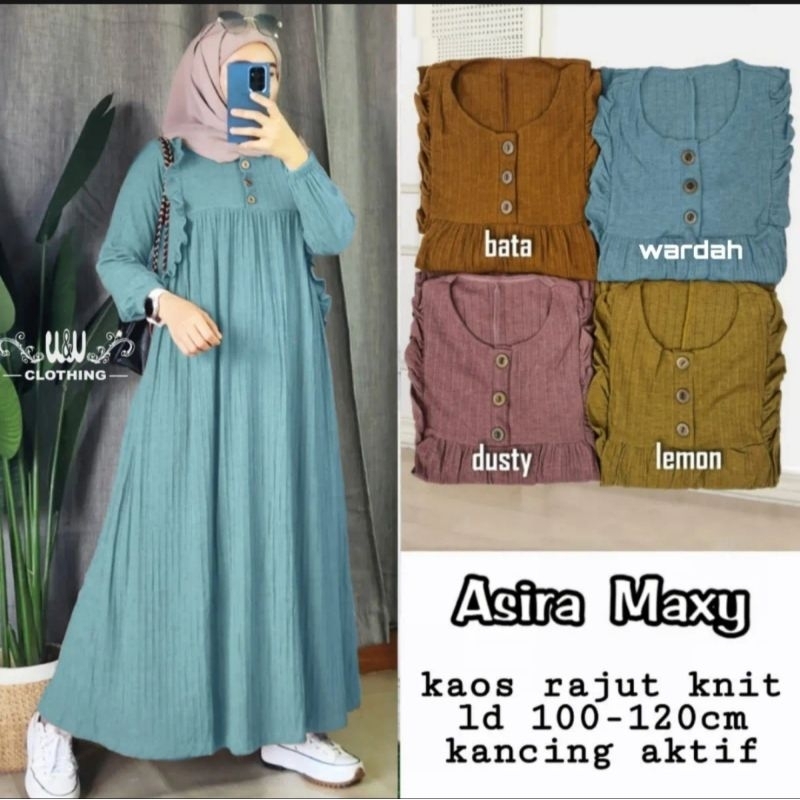 asira maxsy terbaru / gamis kenit hornet premium / dres kenit kekinian