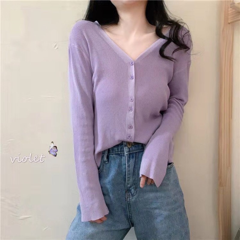 sweater rajut cardigan wanita style korea jaket rajut kekinian