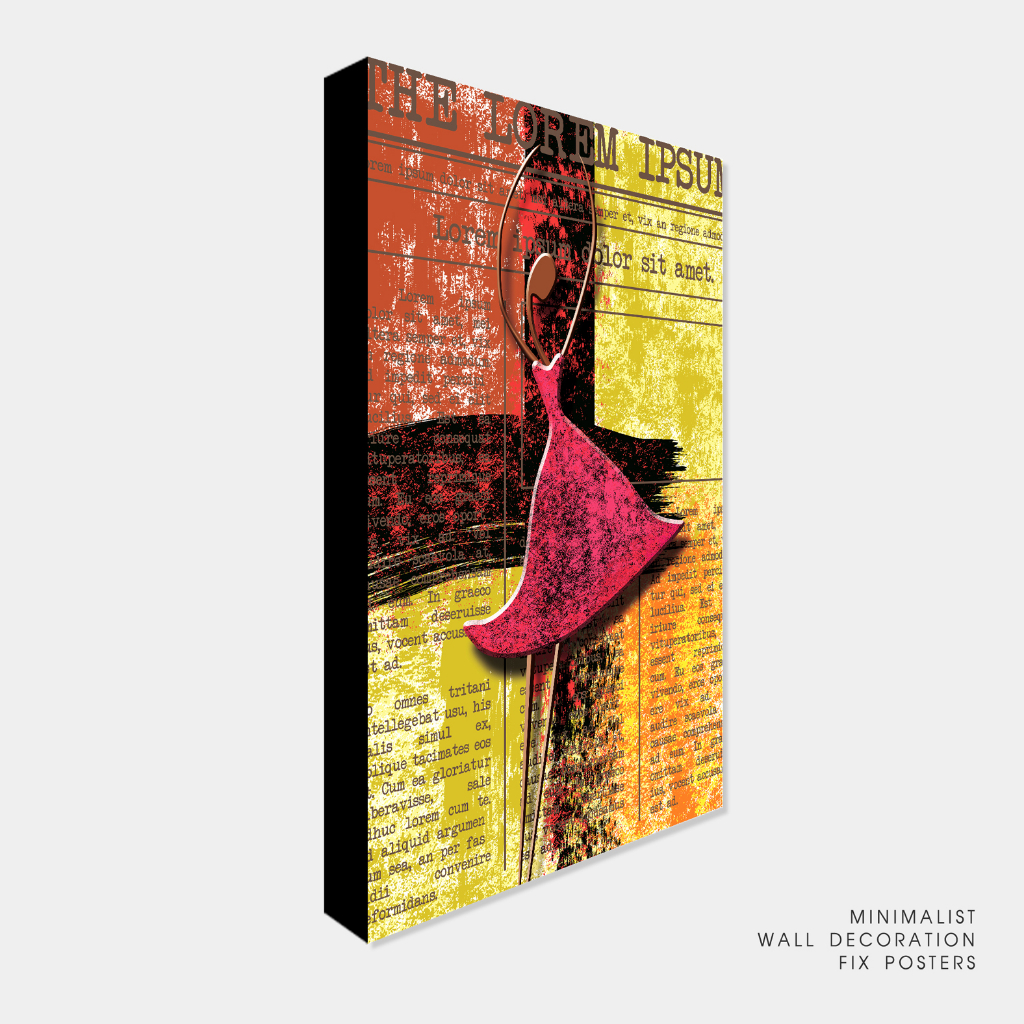 Hiasan dinding ruang tamu Wall decor poster vintage