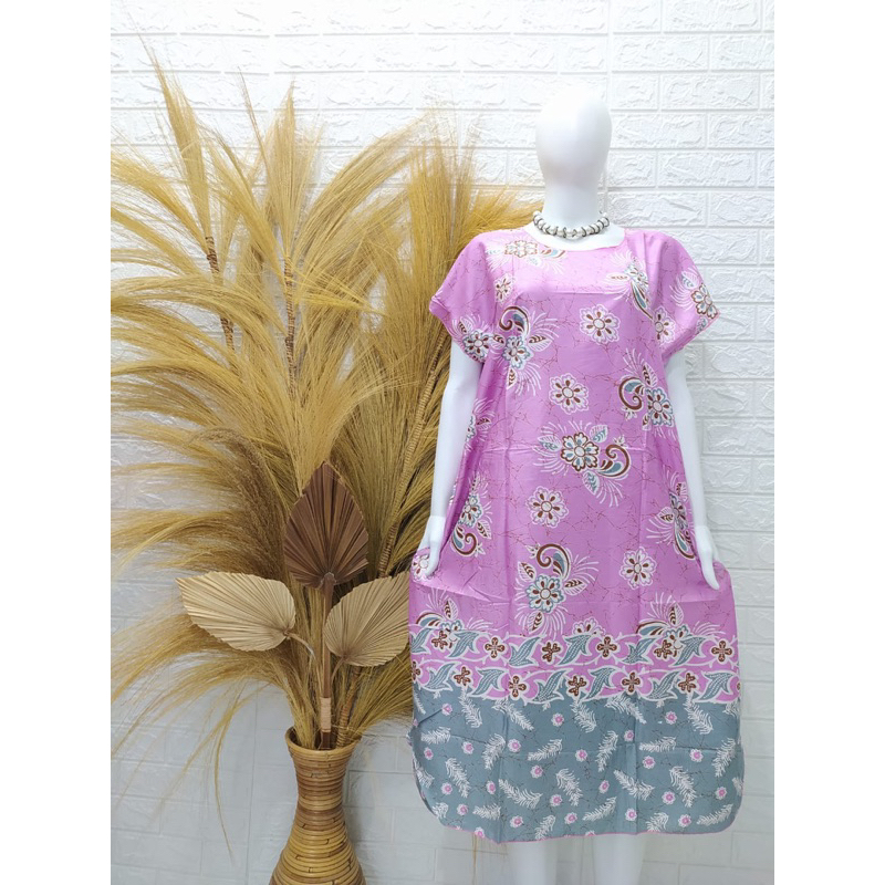 Daster Murah Midi Jumbo Bali Bunga Ld 120