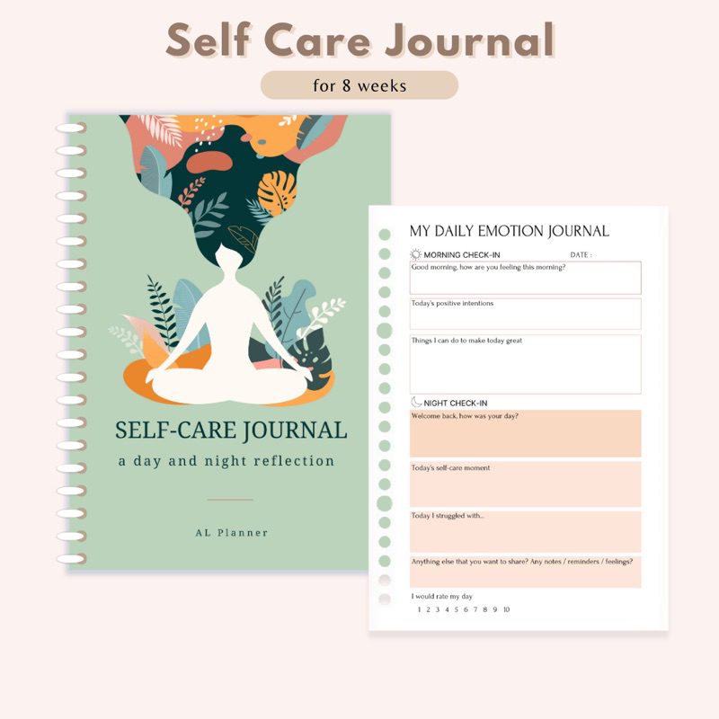 

SELF CARE JOURNAL - Binder Planner Mental Health - Healing Binder - Size A5