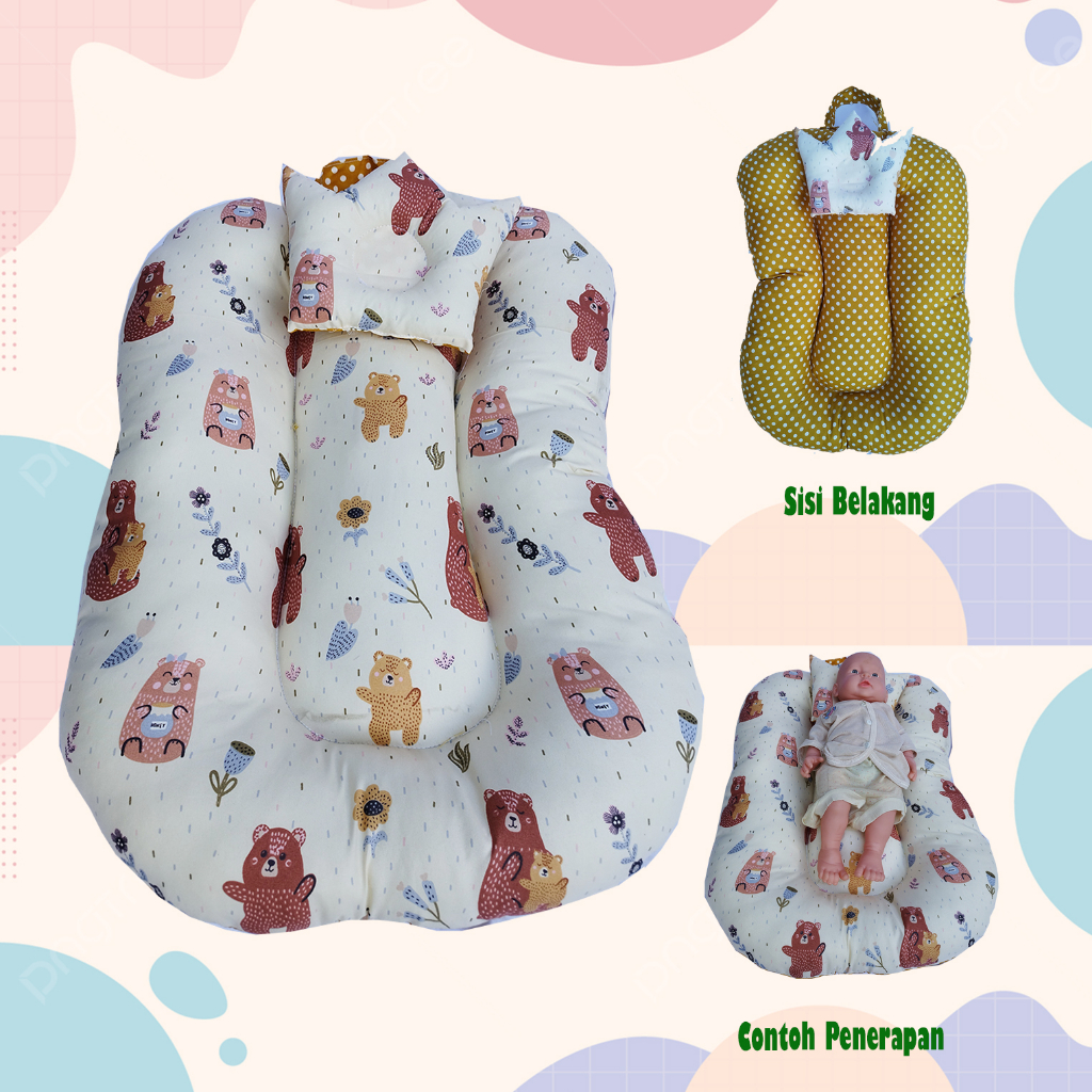 [FREE PACKING TAS SERUT] Sofa Bayi Jumbo Multifungsi Kasur baby Free Bantal Peyang / Kasur Bayi + FREE Bantal Peyang Bayi