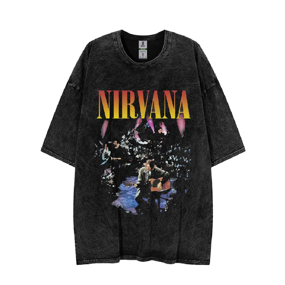 T-shirt Nirvana Unplugged Vintage Washed Tee