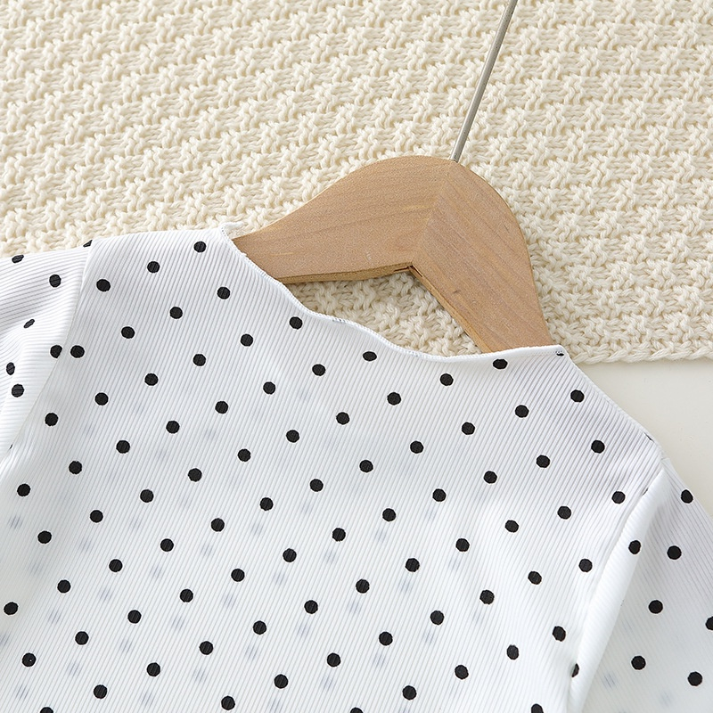 BOBOHO - PIYAMA ANAK SETELAN BAJU TIDUR ANAK PEREMPUAN LENGAN PENDEK MOTIF POLKA DOT IMPORT PART 3