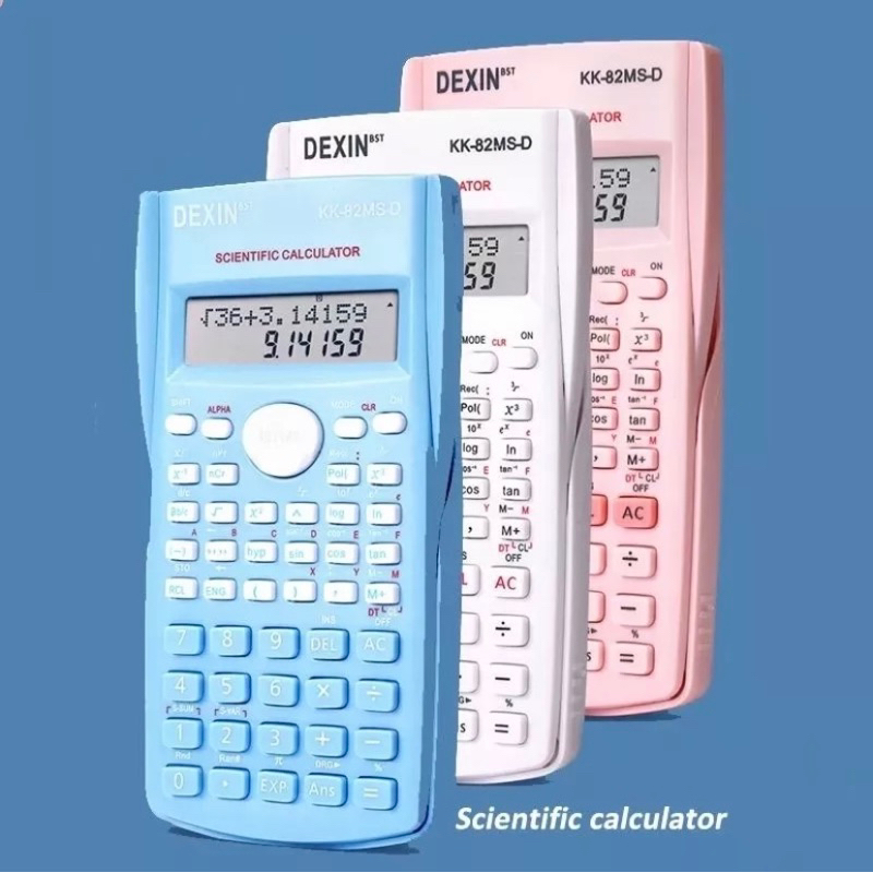

Kalkulator Color Function Scientific Kalkulator 24 Fungsi Kalkulasi 3 Warna 1700 scientific calculator KK-82MS-D-Gratis baterai