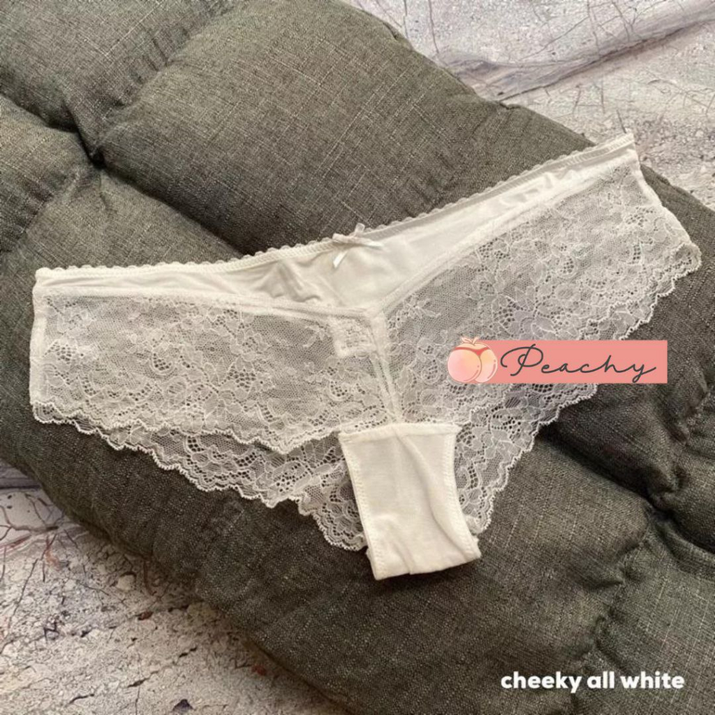 Seamless Panty HM Cheeky Brazillian Lace Underwear by Peachy