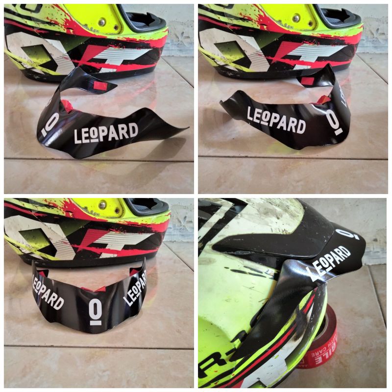 spoiler helm KYT r10 motif leopard