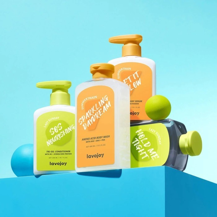 ✿ MADAME ✿ LAVOJOY BODY HAIR CARE GLOW BODY WASH SERUM SHAMPOO CONDI