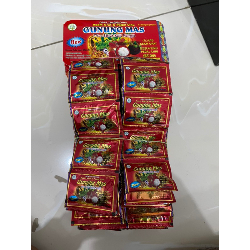 KAPSUL GUNUNG MAS ASAM URAT DAN PEGAL LINU ORIGINAL 100%